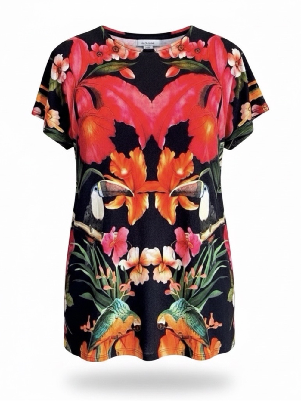 Ted Baker Tropical Floral & Toucan Print Top – Women’s Size 2